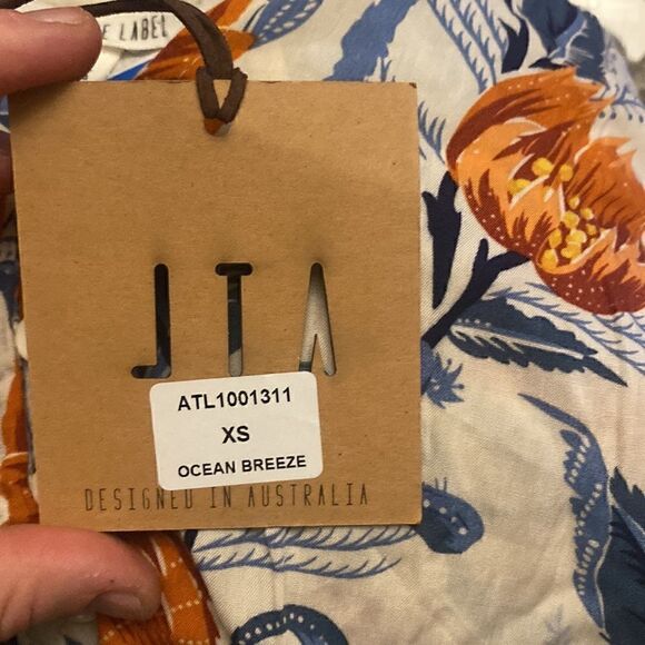 NWT ABEL THE LABEL ocean breeze floral dress XS - Picture 6 of 7
